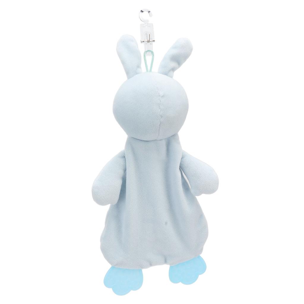 Baby Kuscheldecke Niedlich Weich Leuchtende Farben Multifunktionelles Säuglings-Kuscheltuch für Baby über 3 Monate Blauer Hase