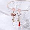 Pendent Flower Temperament Animal Drop Earrings Women Stud Earrings Chinese Korean Dangle Earrings