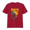 Sum 41 T shirt Rock Band Skull Flame Print Cotton Sizes S 5XL vintage Washed Top For Everyday Wear Breathable Comfortable