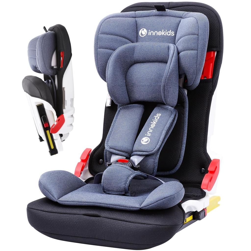 Innokids dítě junior ISOFIX pro věk 1 do auto snadno instalovat sedačka, sedačka, kompatibilní, 11, kompaktní, skládací, lehký, přenosný, sdílení,