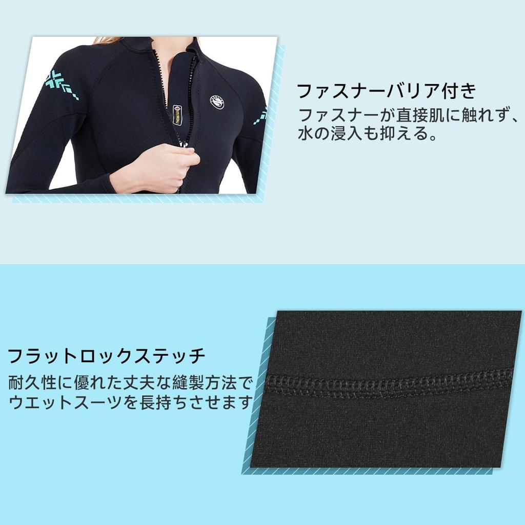 Wetsuit Topper for Women 2mm Long Sleeve Wetsuit Jacket for Women Stretch Jersey Surfing SUP Diving Snorkeling Wetsuit Topper Black XS Size