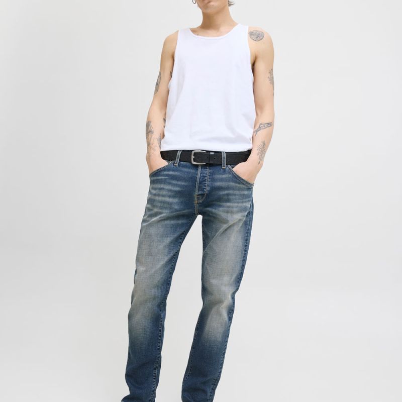 Jean délavé Mike fuselé denim Homme JACK & JONES