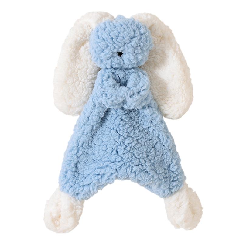 Мягкое плюшевое успокаивающее полотенце из овечьего бархата для младенца, безопасный для жевания комфортер, безопасное для младенца жевательное одеяло для обнимания из овечьего флиса