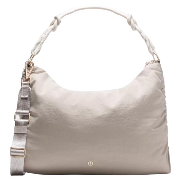 Lululemon Simple Solid Nylon Crossbody Bag Large Unisex bags Brown LW9GHWS_075210 Tan