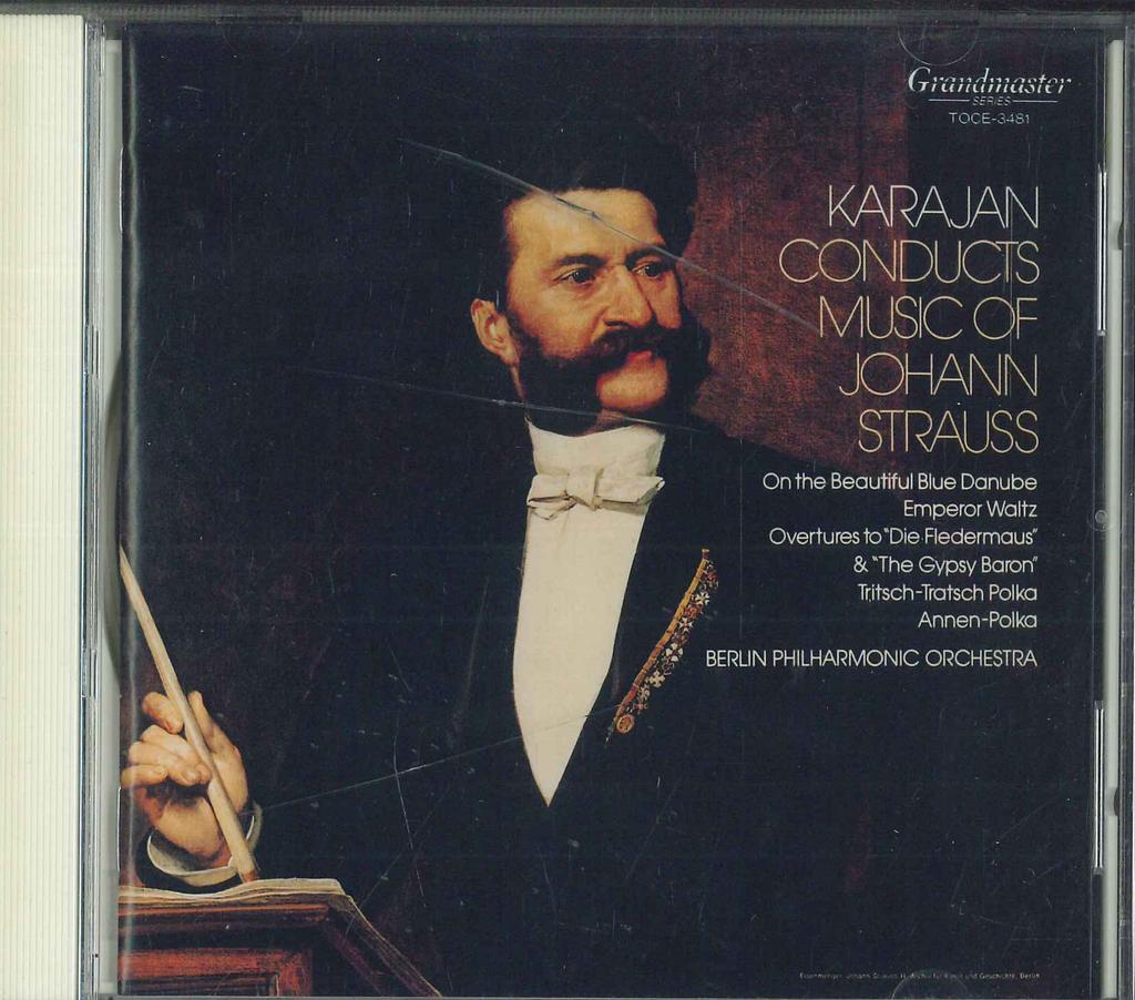 CD BERLIN PHILHARMONIKER ORCHESTRA, J. - The Blue Danube (J. Strauss II: Orc TOCE3481 EMI CLASSICS 1999 Japan Classical Used
