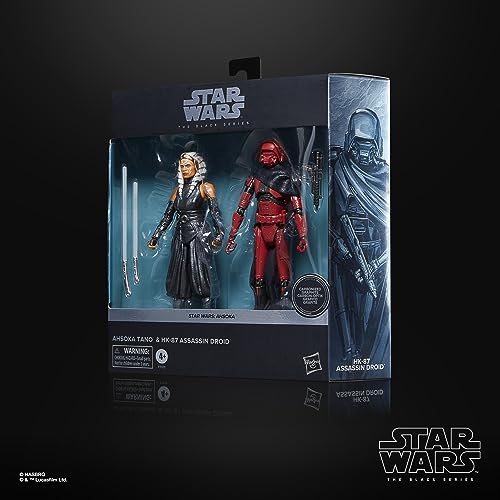 STAR WARS Black Series Ahsoka Tano & HK-87 Assassin Droid Ahsoka 6-inch Action Figure 2-Pack, Ages 4 and Up