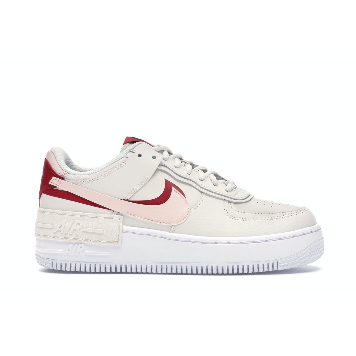 

Женские кроссовки Nike Air Force 1 Shadow Phantom White Echo-Pink Gym-Red CI0919-003