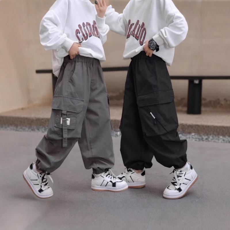 Boys Spring Autumn Casual Long Pants Big Kids Basic Trousers