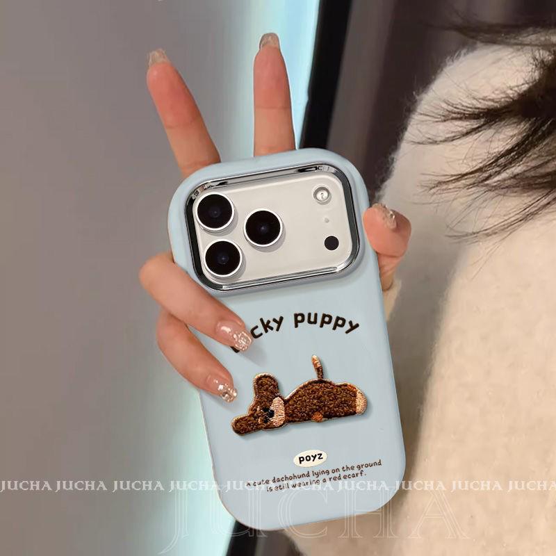 

Compatible Phone Case for iPhone 14/15/16/17 Pro Max - Drop-Proof, Cartoon & Plush Design. iPhone 16 Plus