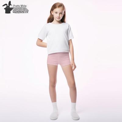 Kids' Summer Candy Color Breathable Milk Silk Safety Shorts