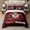 Individuelles Bettwäsche-Set Southampton FC Muster, Druck Name Text 1 Bettbezug plus 2 Kissenbezüge Heimtextilien