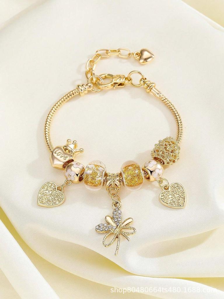 Fashion Multi-Element Rhinestone Beaded DIY Bracelet Jewelry