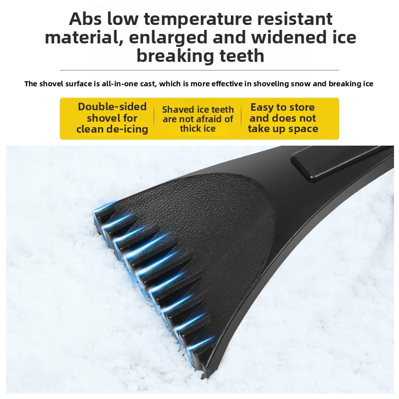 Car Ice and Snow Shovel Sponge Sleeve Defrost Snow Scraper Snow Shovel Winter Cleaning Tool Blue Black Car Snow Shovel