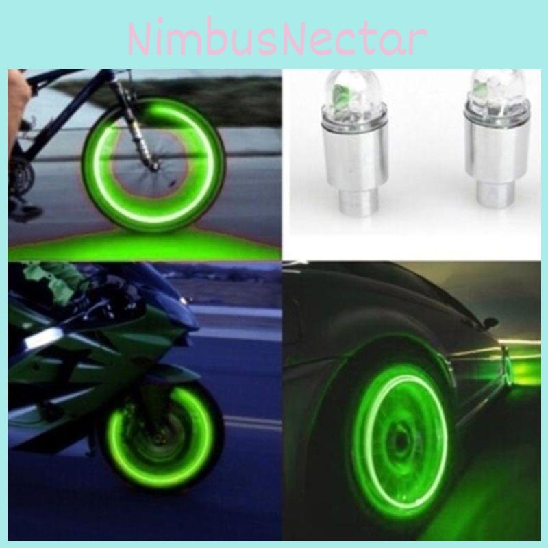 Bright Multicolor Motorcycle Car Tire Valve Cap Lights With Sensory Shock Wheel Accessories
