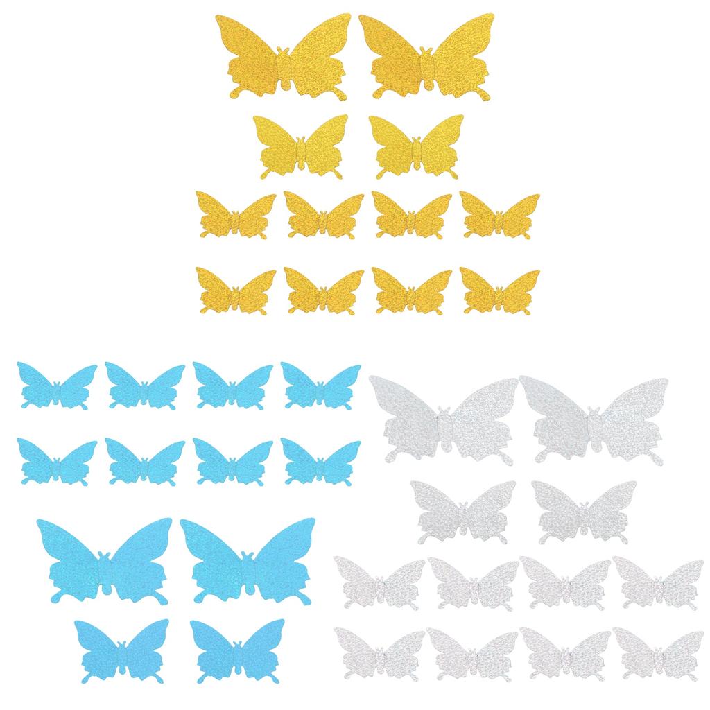 12ks/sada 3-rozměrná samolepka Simulace Flash tapety Obývací pokoj Svatební nástěnné umění pro domácnost