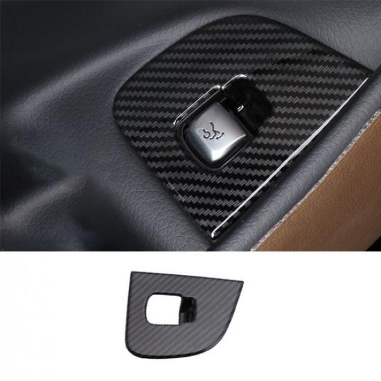 Carbon Fiber ABS Tailgate Rear Door Button Cover Trim For Benz E-Class 2016-2021