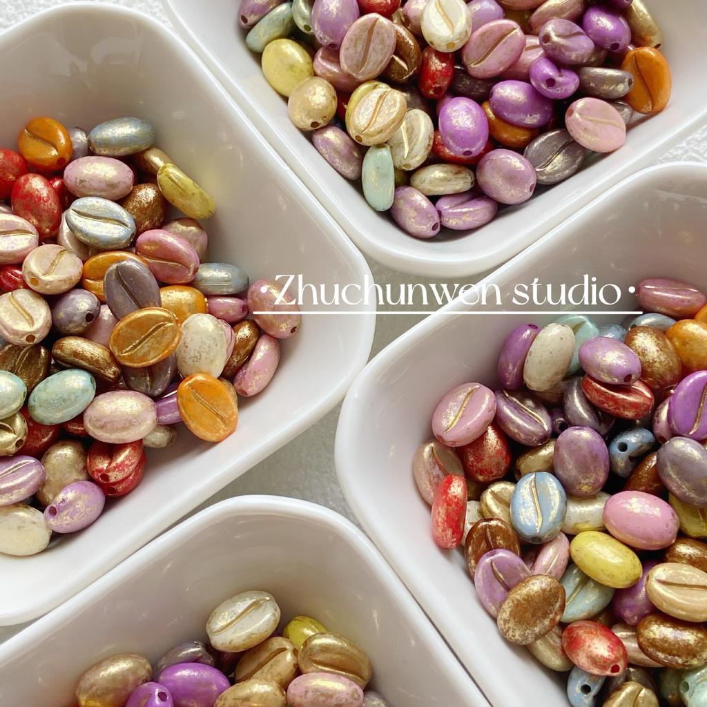 Acrylic Coffee Bean Beads for DIY Jewelry: Bracelets, Necklaces, Earrings