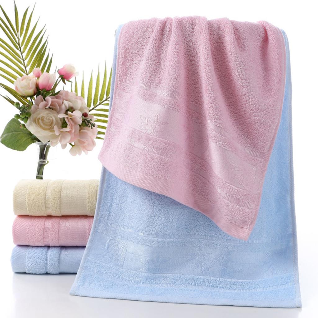 1 Pcs Bamboo Fiber Towel Set with Embroidered Bamboo Pattern, Quick-Dry and Super Soft, Ideal for Home Bathroom Use, Contemporary Style, Space Theme