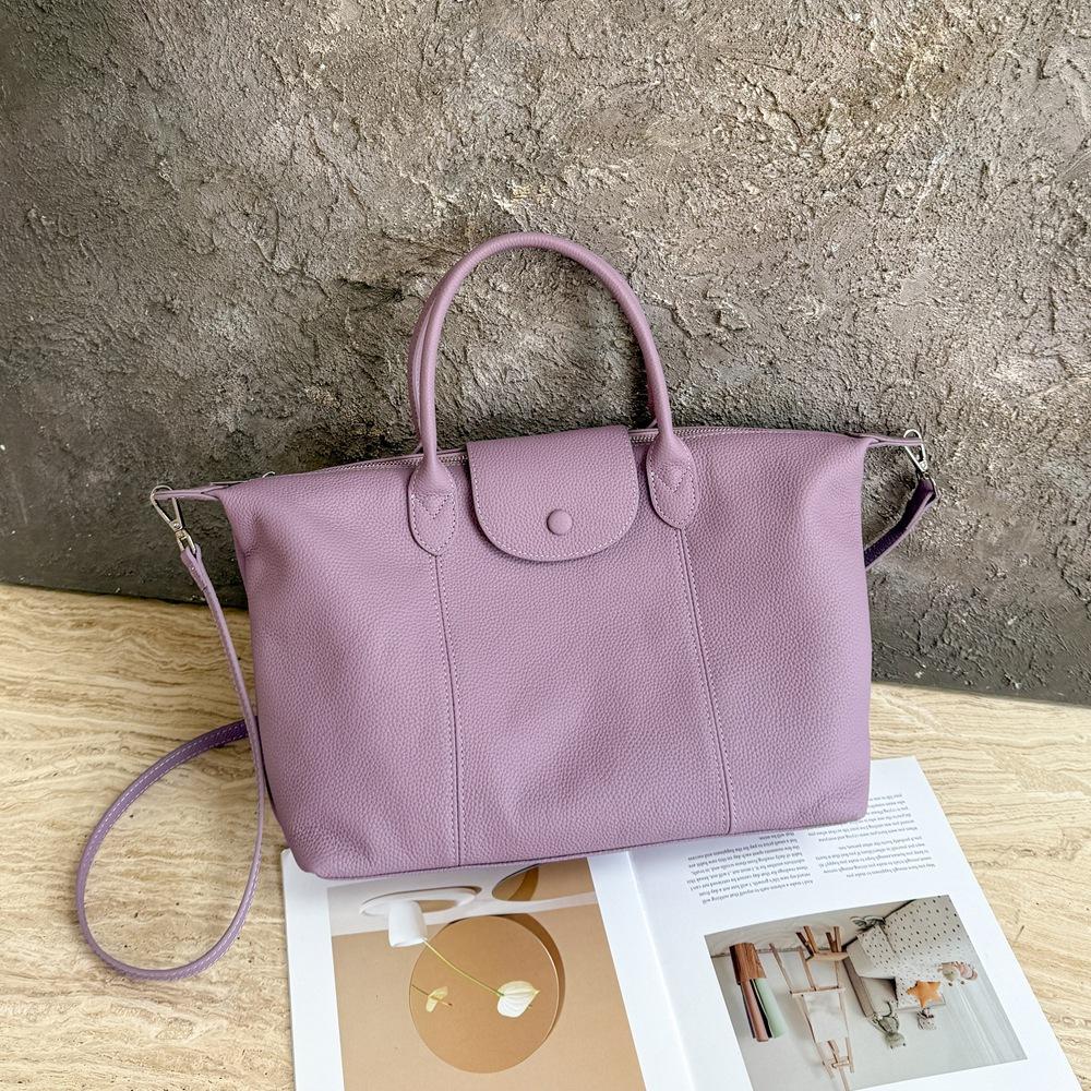 Modische Knödeltasche für Damen Handtasche mit großem Fassungsvermögen und Umhängetasche aus echtem Leder