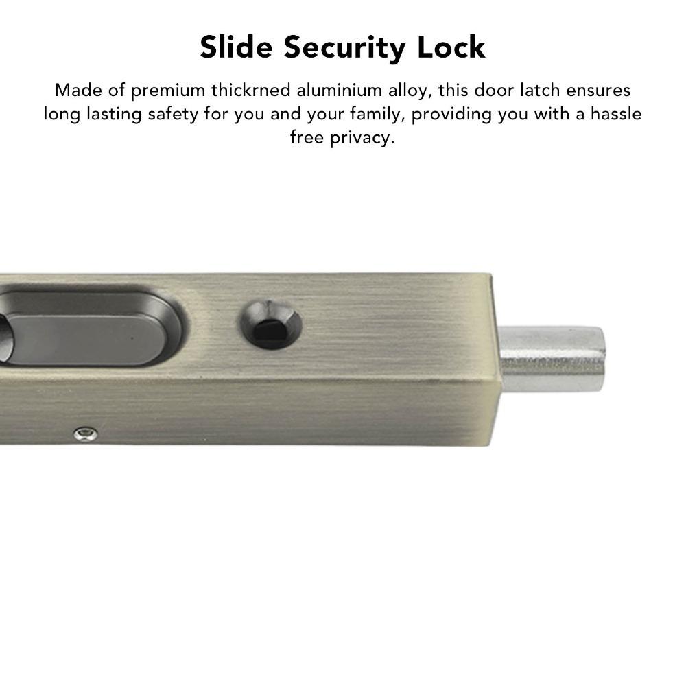 Stainless Steel Slide Latch Lock 6 Inch Flush Bolt Latch Security Door Slide Bolt Cabinet