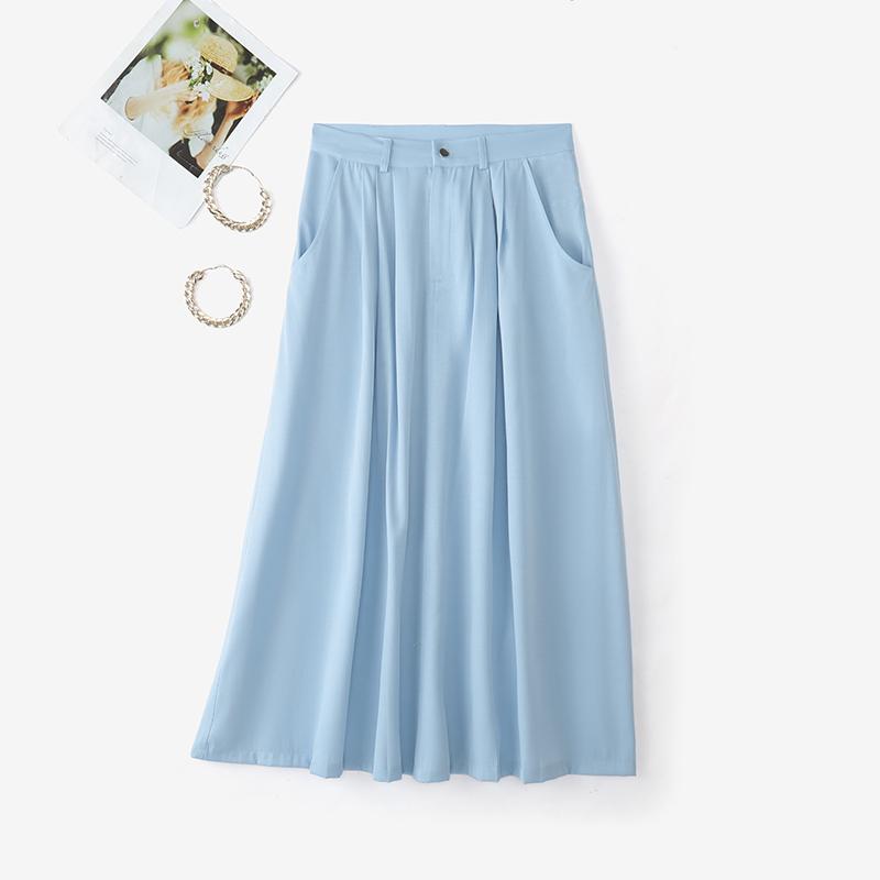 ZANZEA Lässige, einfarbige, lockere Midiröcke für Damen