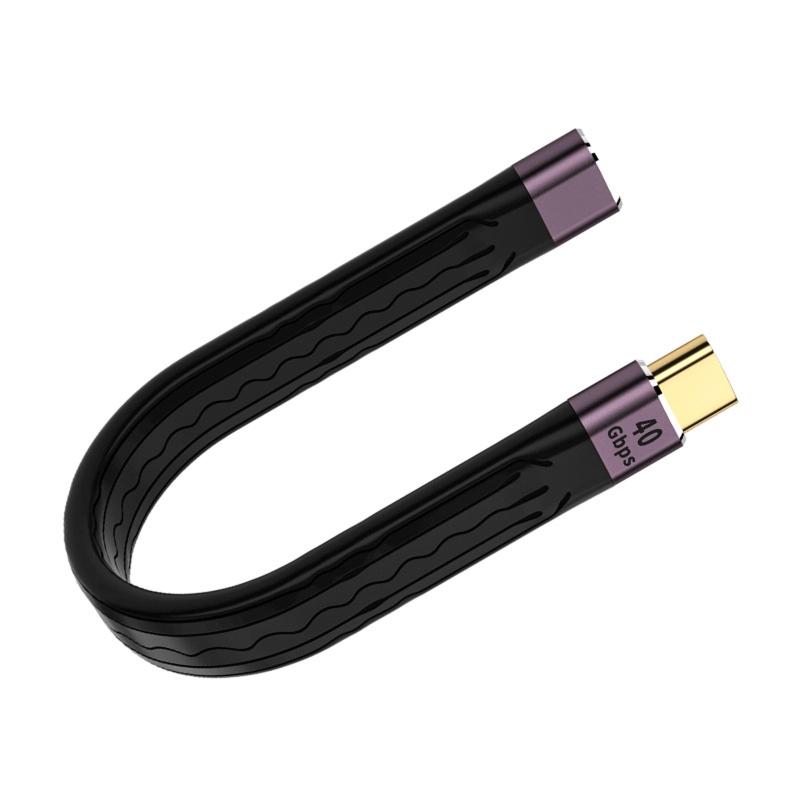 40Gbps Short Type C to Type C Quick Charge Cable Unique Cable Fast Charging Line for Mobile Power Bank Laptop Tablet