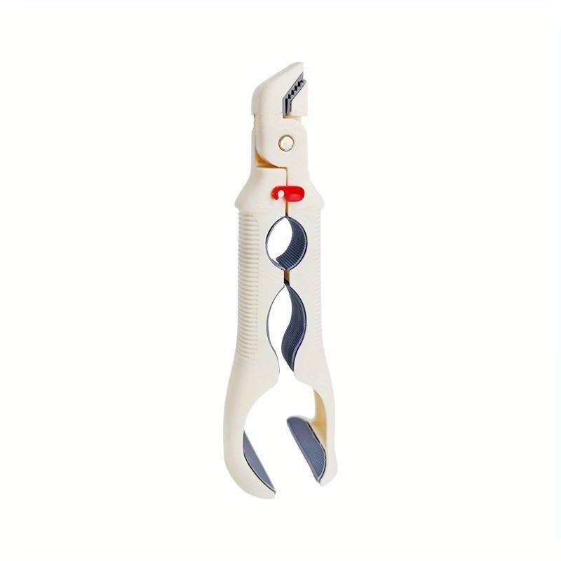 3-In-1 Heat-Resistant Tongs with Anti-Slip Design, Combining Can Opener And Gripping Tool for Kitchen Use