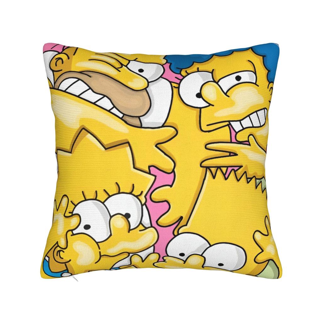 ציפיות לכריות נוי הפנים של S-Simpsons אביזרים לבית כיסוי ציפית לכרית זריקה עם רוכסן גדלים מרובים