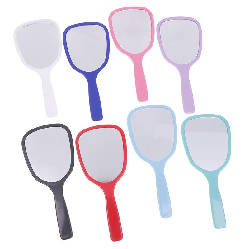 Handheld Makeup Mirror High-Definition Vanity Mirror With Handle Hand Mirror Spa Salon Makeup Vanity