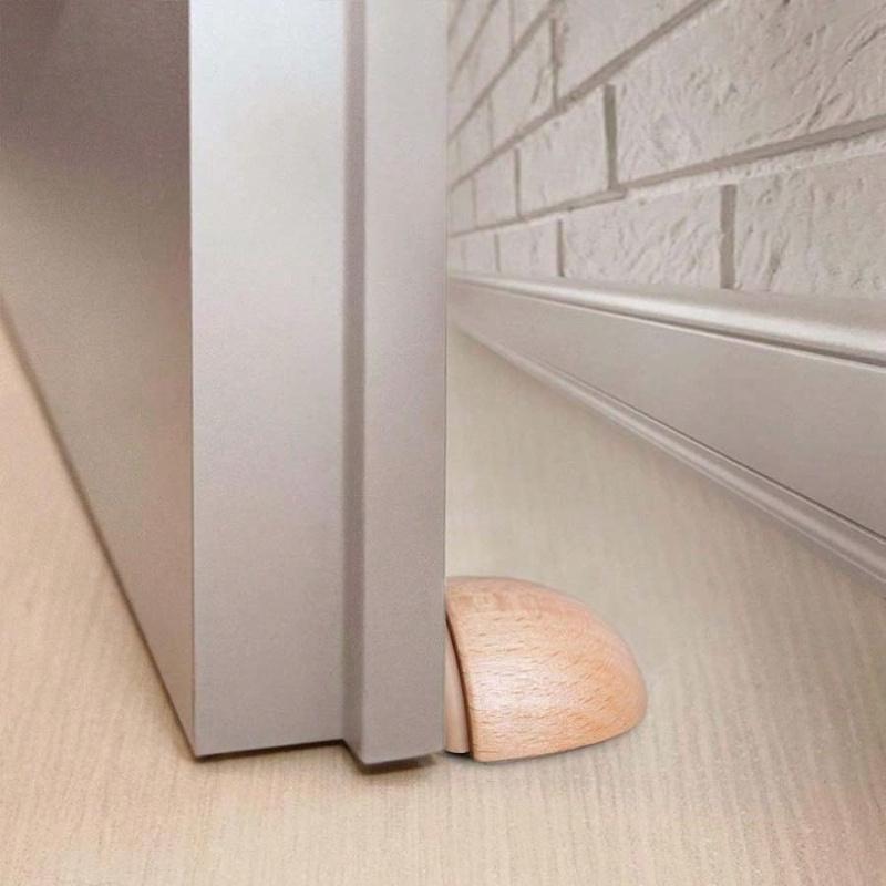 Tappetino per Porta Silenzioso in Legno Rotondo dal Design Creativo - Decorazione per la Casa Migliori Regali Compleanno Laurea