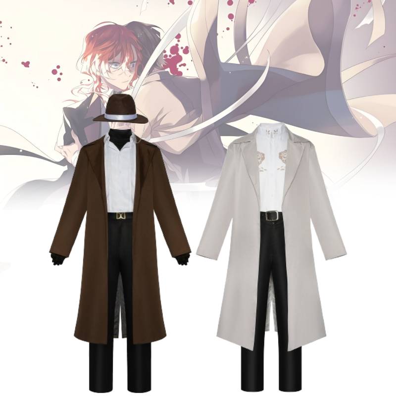 Stray Bungo Dogs Dazai Osamu Nakahara Chuya Cosplay Set Is Comfortable Stylish