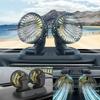Multi-Voltage Car Fan | Dual Head USB Cooler | 2-Speed Adjustable | Auto Air Ventilation | 5V/12V/24V Compatible