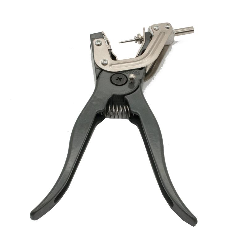 1Set Hydraulic Ear Tag Pliers Animal Control Device Black Metal Ear Thorn Tongs Swine Cow Sheep Rabbit Identification Tool