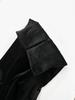 Women's High-Waisted Black Velvet Fishtail Midi Skirt - Fleece-Lined, Thickened, Slimming A-Line for Autumn/Winter