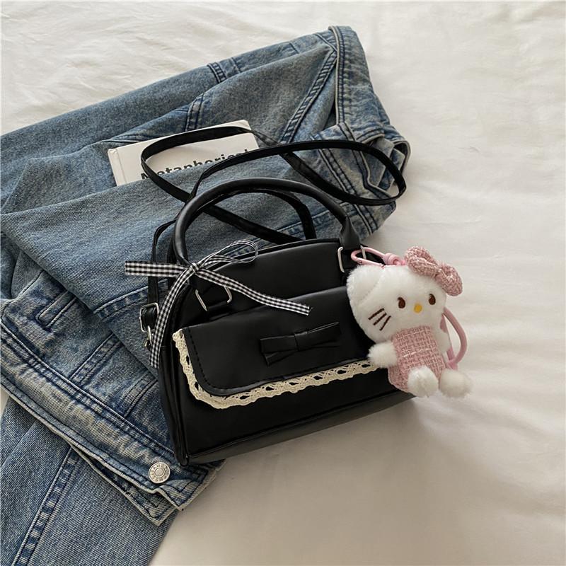 

Faux Leather Clam Shell Bag New Large Capacity Zipper Shoulder Crossbody Purse for Women чёрный