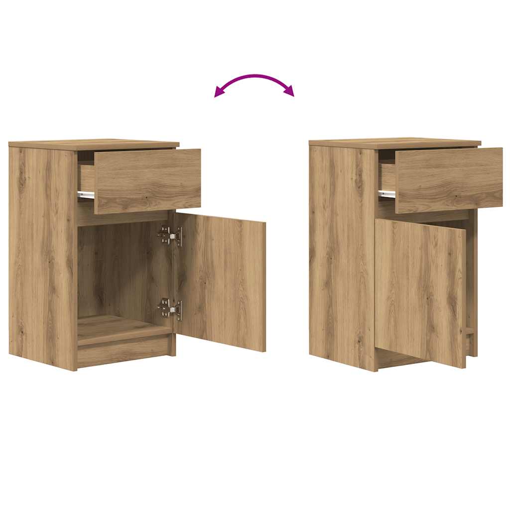 Nightstand Artisan Oak 39x35x65 cm Particleboard