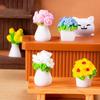 Miniature Landscape Simulation Potted - Colorful Resin Flower Model, Artificial Plant Desktop Decoration