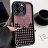 Plaid iPhone17 Pro Max Case for Apple iPhone 13/14 Pro with Bow Design