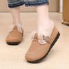 Doudou Woolen Lamb To Keep Warm In Autumn and Winter, New Flat-bottomed Birkenstock Retro Pedals, Velvet Lazy Cotton Shoes, Low-top Women's Shoes