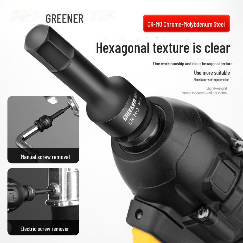 Green Forest 1/2 Hex Pneumatic Socket Wrench and Screwdriver Set