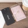 New Ultra-thin Short Wallet Zipper Bowknot Card Clip Lightweight Coin Purse Women