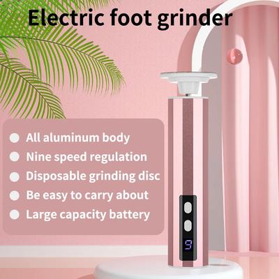 Electric Foot Care File Leg Heels Remove Dead Skin Pedicure Tool Set with Sandpaper Foot Cuticle Callus Grinder Trimmer USB