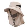 Hat Men's Outdoor Mountaineering Sunshade Fisherman Hat Summer Big Brim Breathable Sunscreen Fishing Hat