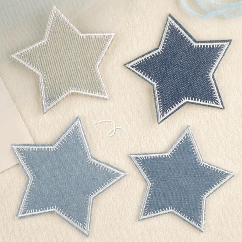 Auffällige gestickte Stern-Applikation für Kleidung Hut Nähflicken DIY Schal Hochzeitskleid Dekorationen Zubehör
