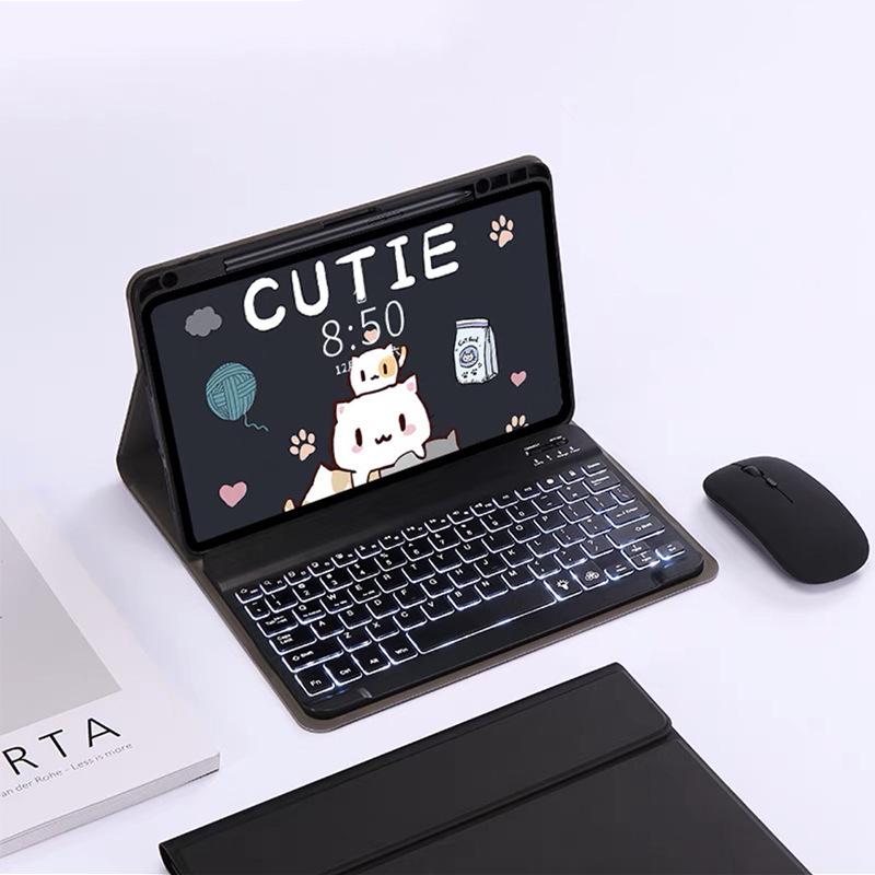 Huawei MatePad SE 11.5S Case: Detachable Backlit Touch Keyboard with Pen Slot
