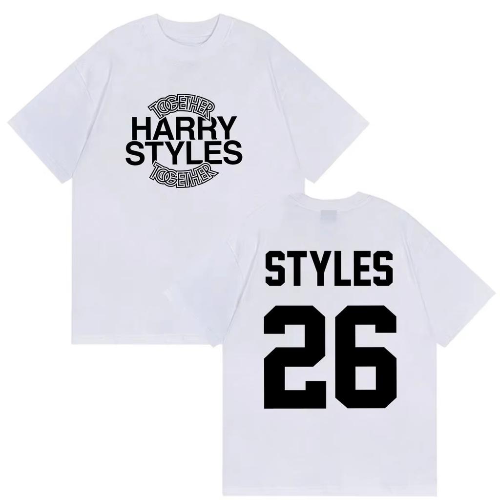 Hot Summer Unisex Vintage Fashion T-Shirt, Harry Styles Together Tour 2026 Graphic Trendy Streetwear Daily Short Sleeve Top