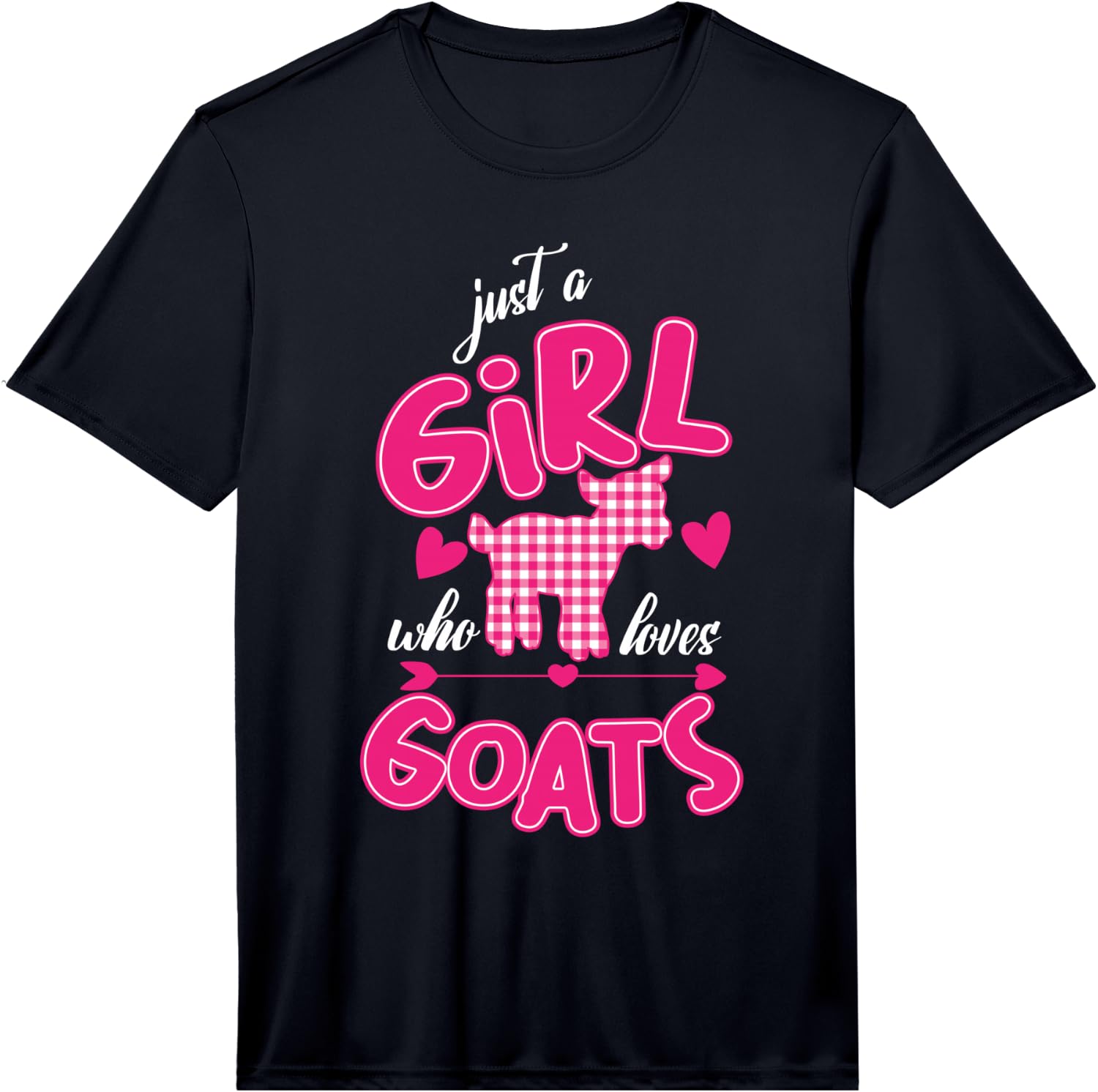 Just A Girl Who Loves Goats Love Arrow Fun Gift Performance T-Shirt Unisex T-Shirt XXXL