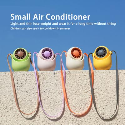 USB Handheld Fan Neck Fan Charging Desktop Shaking Head Turbine Small Fan Bladeless Outdoor Gift Portable Cooler Cooling Fans