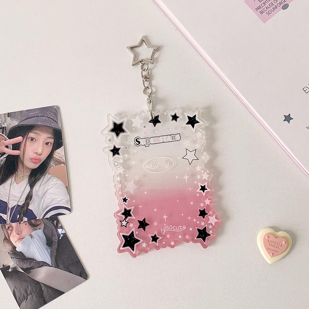 

Clear Acrylic Access Card Holder with Keychain - Perfect for ID, Student Meal Cards, or Photos in Backpacks