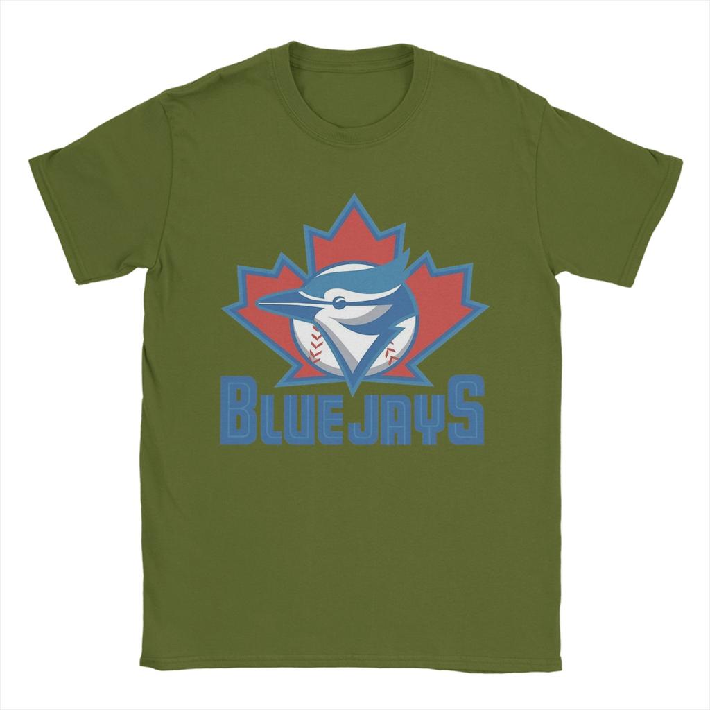 Vintage Vintage Leafs BlueJaysBird TShirt Unisex O Neck Cotton T Shirt Short Sleeve Tees Summer Clothes